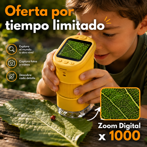 OptiKids™ Microscopio 4K Pantalla Digital